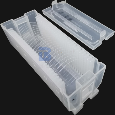 Düz veya Çentik Kenar Zeminli 150mm 200mm Fused Silika Gofret Borosilikat