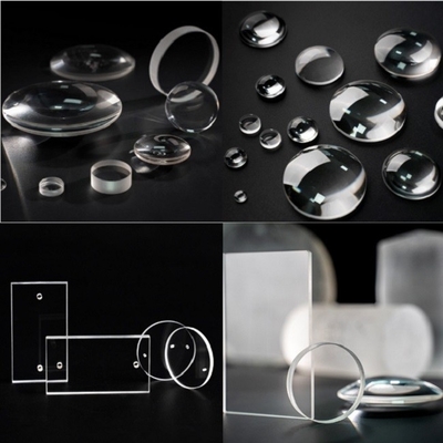 Özelleştirilmiş CaF2 BaF2 MgF2 LiF Tek Kristal Pencere Lens Prizması